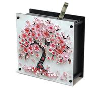 JISHSHAY Diamond Painting Tirelire Arbre de Vie Diamant Painting Tirelire Broderie Diamant Boite Economie Diamond Art Economie Argent Point de Croix Piggy Bank Money Saving Box 14.9×14.9×5.4cm