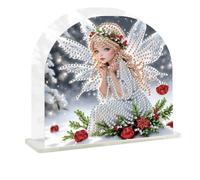 JISHSHAY Elfe Diamond Painting Porte Serviette de Table Fée Diamant Painting Porte Serviette en Papier Fleur Peinture Diamant Porte-serviettes en Papier Bricolage Broderie Puzzle Point de Croix