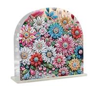 JISHSHAY Fleur Diamond Painting Porte Serviette de Table Fleur Diamant Painting Porte Serviette en Papier Peinture Diamant Porte-serviettes en Papier Bricolage Adulte Broderie Puzzle Point de Croix