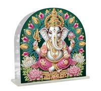 JISHSHAY Ganesh Diamond Painting Porte Serviette de Table Hindou Diamant Painting Porte Serviette en Papier Peinture Diamant Porte-serviettes en Papier Bricolage Adulte Broderie Puzzle Point de Croix
