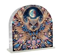JISHSHAY Hibou Diamond Painting Porte Serviette de Table Hibou Diamant Painting Porte Serviette en Papier Peinture Diamant Porte-serviettes en Papier Bricolage Adulte Broderie Puzzle Point de Croix