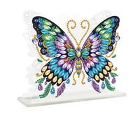 JISHSHAY Papillon Diamond Painting Porte Serviette de Table Papillon Diamant Painting Porte Serviette en Papier Peinture Diamant Porte-serviettes en Papier Bricolage Broderie Puzzle Point de Croix