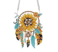 JISHSHAY Tournesol Attrape Rêves Diamond Painting Pendentif Diamant Painting Suspension Broderie Diamant Carillon à Vent Puzzle Adulte Suspendu Bricolage Adulte Hanging Point de Croix Guirlande