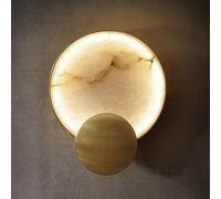 JISHUBO Applique murale de style industriel moderne, lampe murale câblée à source lumineuse LED, applique murale en albâtre naturel, luminaires muraux pour salon, restaurant, chambre à coucher