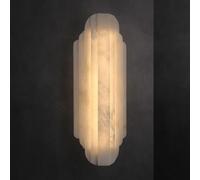 JISHUBO Applique murale en albâtre au design créatif, éclairage LED en pierre naturelle, lampe murale de style industriel moderne, luminaires muraux pour restaurant, salon et chambre à coucher