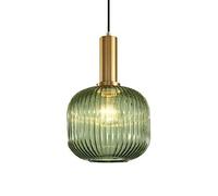 JISHUBO Luminaires de plafond encastrés, abat-jour de lampe suspendue en verre cylindrique de personnalité, lustre de style minimaliste japonais, suspension de décoration de chambre à coucher de salon