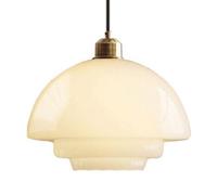 JISHUBO Luminaires de plafond encastrés, lampe suspendue en verre à haute transmission de lumière de conception française, lustre rétro de personnalité, lampe suspendue de décoration de salon de chamb