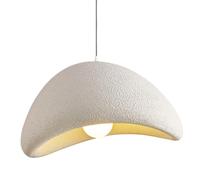JISHUBO Lustre de style industriel nordique, luminaires de plafond à base E27, lampe à suspension créative en polystyrène haute densité, lampe à suspension de décoration de chambre à coucher, salon, s