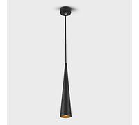 JISHUBO Mini Suspension Conique LED 7 W, Lampe Suspendue Moderne en Aluminium Finition Noire, Lustre à lumière Neutre, pour luminaire de Bar de Salle à Manger d'îlot de Cuisine