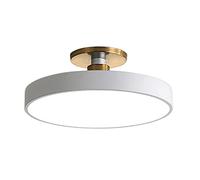 JISHUBO Plafonnier Circulaire en métal Couleur Semi-encastré, plafonnier à encastrer à LED, plafonnier de Premier Ordre à lumière Blanche 6000K, plafonnier à Montage en Surface