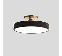 JISHUBO Plafonnier LED Encastré, Plafonnier Semi-Encastré, Plafonnier Blanc 6000K, Abat-Jour Acrylique Lampe Plate, Luminaires à Économie D'énergie pour Chambre Et Bureau