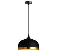 JISHUBO Suspension créative en métal en forme de chapeau | Lustre de style industriel américain, plafonnier encastré à une tête, luminaire décoratif pour restaurant ou salon