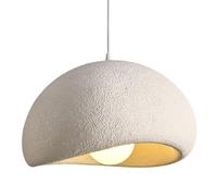 JISHUBO Suspension de personnalité Nordique, Lustre à tête Unique à vis E27, Lampe Suspendue en polystyrène Haute densité, luminaires décoratifs de Salon de Salle de réunion de Bureau