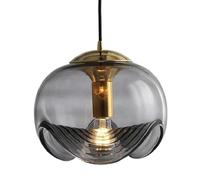 JISHUBO Suspension de style minimaliste américain, lustre à tête unique à vis E27, abat-jour de lampe suspendue en verre de personnalité créative, luminaires décoratifs de chevet d'hôtel de restaurant