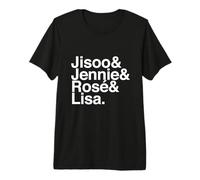 Jisoo, Jennie, Rosé et Lisa T-Shirt Haut de Gamme