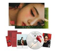 JISOO OF BLACKPINK - First Single Album [ME] (Red Ver.) Photobook + CD + Selfie Photocard + Polaroid + Lyrics Paper + Bookmark + 2 Extra Photocards