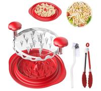 Jisrcha Effilocheur Poulet, 25 cm Outil Visuel pour Déchiqueter Les Blancs de Poulet, Broyeur de Poulet with Non-Slip Base with Grill Clips and Cleaning Brush for Chicken and Beef