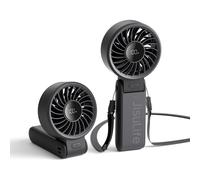 JISULIFE Life 7 Ventilateur portable 3-en-1 avec affichage LED - Noir