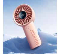 JISULIFE Life4 Ventilateur portable avec affichage LED - Rose