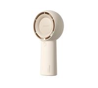JISULIFE Life5 Plus Mini ventilateur à main portable rechargeable par USB 4000 mAh 20 heures maximum à piles pour voyage/extérieur/maison/bureau Marron clair