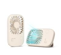 JISULIFE Mini Ventilateur de Poche Portable, Rechargeable USB avec 3 Vitesses, pour Cils à Piles, Filles Enfants Femmes Hommes Voyage Marron