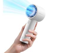 JISULIFE Mini ventilateur portable rechargeable de 4000 mAh, jusqu'à 22 heures de refroidissement, vent fort à 5 vitesses, petit ventilateur USB pour voyage, camping, plage, maquillage (gris)