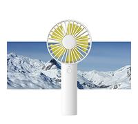 JISULIFE Mini ventilateur portatif, portable et petit avec 3 vitesses, batterie rechargeable USB, fonctionne pour l'extérieur, les voyages, les concerts, les cadeaux pour femmes et hommes - Blanc