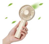 JISULIFE USB Mini ventilateur portatif à vent fort ventilateur à main Rechargeable Portable et silencieux pour bureau étudiant petits ventilateurs de refroidissement de poche Pocket Fan Brown