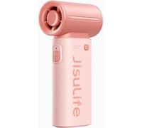 Jisulife Ventilateur de poche Handheld Fan 9 Rose 3600 mAh USB jusqu'à 12 h 5 niveaux 10 m/s mode brasseur d'air
