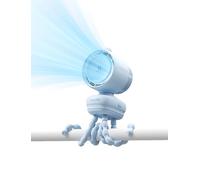 JISULIFE Ventilateur de poussette chic 2026 - Baby Cool Helper : oscillation automatique intelligente à 180 ° avec 100 vitesses, batterie super longue de 21 h, ventilateur portable pour berceau