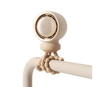 Jisulife-Ventilateur Portable Pour Poussette De Bébé,Module Turbo Supporter Fiant L'air,Vent Naturel,Lumière Led,5000mah,Silicone De Qualité Alimentaire,Ventilateur Cpull - Marron 4000mah