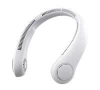 JISULIFE Ventilateur de Cou Portable, Ventilateur Mains Libres Sans Pale, Ventilateur Personnel Portable Fonctionnant Avec Une Batterie de 4000 mAh, Ventilateur USB, 5 Vitesses - Gris