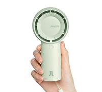 JISULIFE Ventilateur Turbo [16H Max] Mini Portable, Personnel Rechargeable USB 4000mAh, Petit de Poche à Piles avec 5 Vitesses - Vert