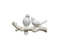 JITEM Crochet de Chapeau d'oiseau Oiseaux décoratifs sur Branche d'arbre décor Porte-Manteau Mural décor Artistique Cintre Joli Porte-Manteau Porte-clés pour clés Serviettes