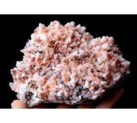 JITEM Découverte d'un Rare spécimen de Cristal de Calcite et de Pyrite Rouge 909g xingyong