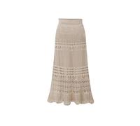 JITEM Jupe Longue en Dentelle au Crochet pour Femmes, tricotée ajourée, Taille Haute, Moulante, Longue Queue de Poisson, Jupe sirène