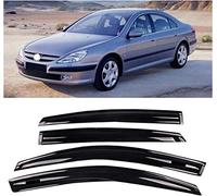 JITONA 4 Pièces Deflecteurs d'air Déflecteurs de Vent pour Peugeot 607 2004-2006, Voiture Déflecteurs Avant ArrièRe Pare-Pluie Pare-Soleil