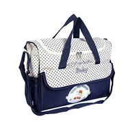 Jitong Décontractée Sac à Main Tote Para Maman Brodé Grande Capacité Sacs à Langer Bébé Sac Bandoulière (Marine, 38 * 18 * 30cm)