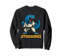 Jitsusaurus Funny Dinosaur Brazilian Jiu Jitsu Blue T-Rex Sweatshirt
