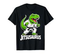 Jitsusaurus Funny Dinosaur Green T-Rex Brazilian Jiu Jitsu T-Shirt