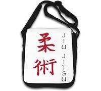 Jiu Jitsu Arts Martiaux Kanji Symboles Jiujitsu Sac Bandoulière Blanc