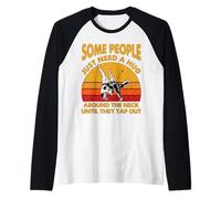 Jiu Jitsu BJJ drôle Certaines Personnes Ont Juste Besoin d'un câlin Manche Raglan