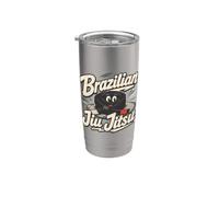 Jiu jitsu brésilien BJJ Grappling Humour Gobelet isotherme en acier inoxydable double paroi