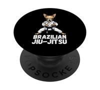 Jiu-jitsu brésilien Chihuahua Amoureux des chiens Gi Arts martiaux BJJ PopSockets PopGrip Adhésif