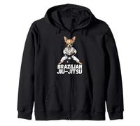 Jiu-jitsu brésilien Chihuahua Amoureux des chiens Gi Arts martiaux BJJ Sweat à Capuche