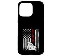 Jiu Jitsu Drapeau américain Vieilli USA Patriotic Fighter Coque pour iPhone 15 Pro Max