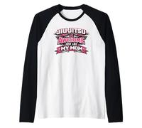 Jiu-Jitsu est génial comme ma mère drôle Manche Raglan