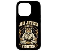 Jiu Jitsu Fighter Tiger Brésilien Arts Martiaux BJJ Coque pour iPhone 15 Pro