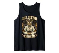 Jiu Jitsu Fighter Tiger Brésilien Arts Martiaux BJJ Débardeur