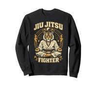 Jiu Jitsu Fighter Tiger Brésilien Arts Martiaux BJJ Sweatshirt